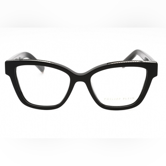 Philipp Plein Eyeglasses VPP034S 0700 Shiny Black